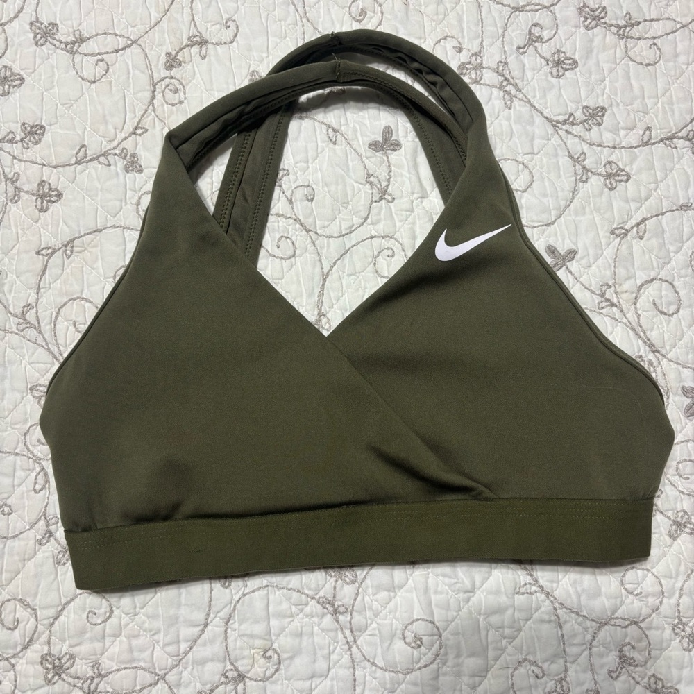 Nike Women's Olive Green Sports Bra